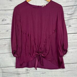 DOLAN Top Tie knot Size S 3/4 sleeve